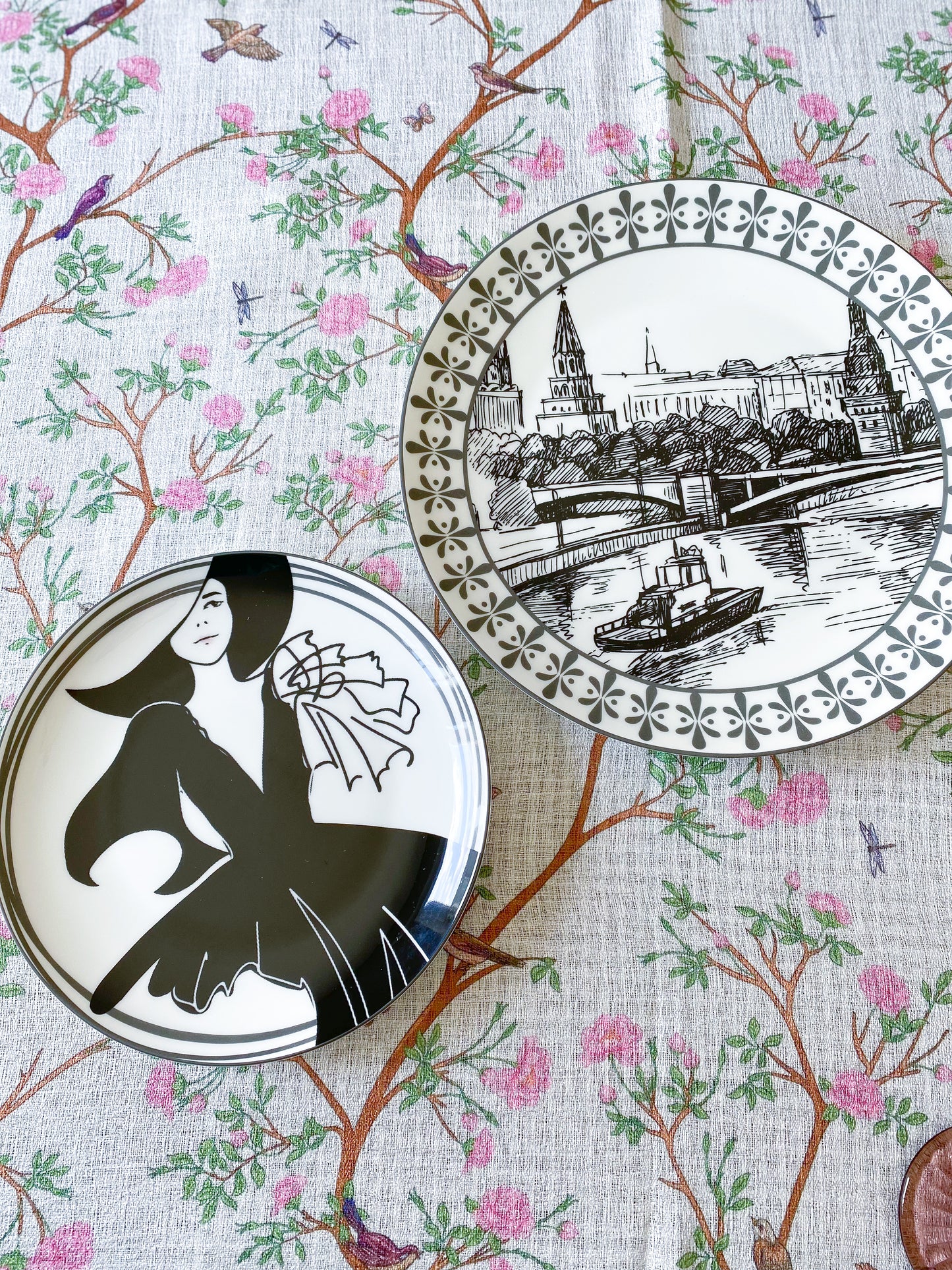 Lady in Black dinner plate