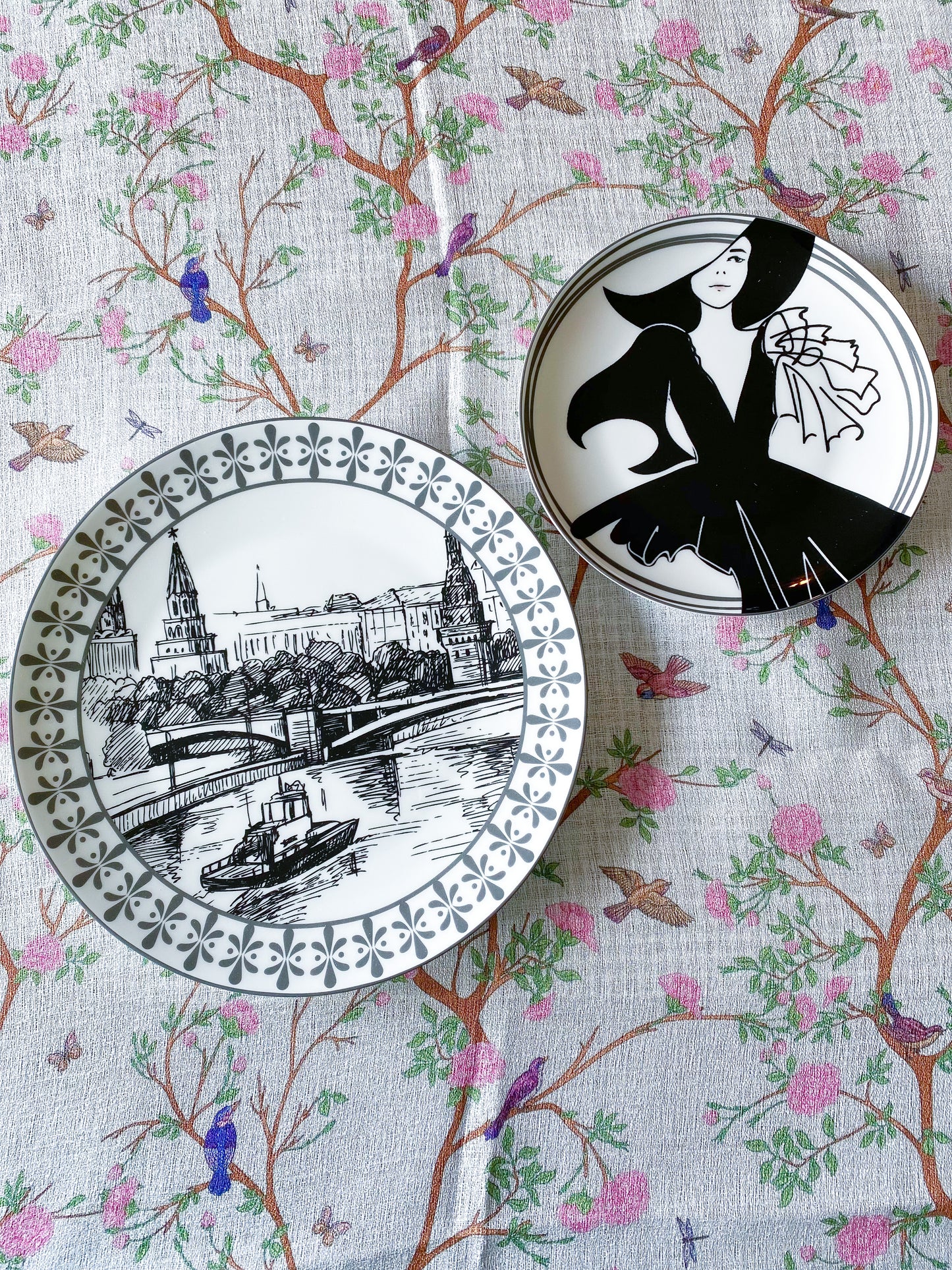 Lady in Black dinner plate