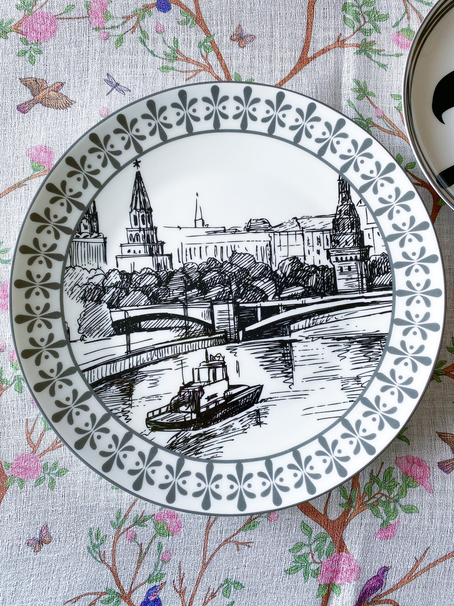 Lady in Black dinner plate